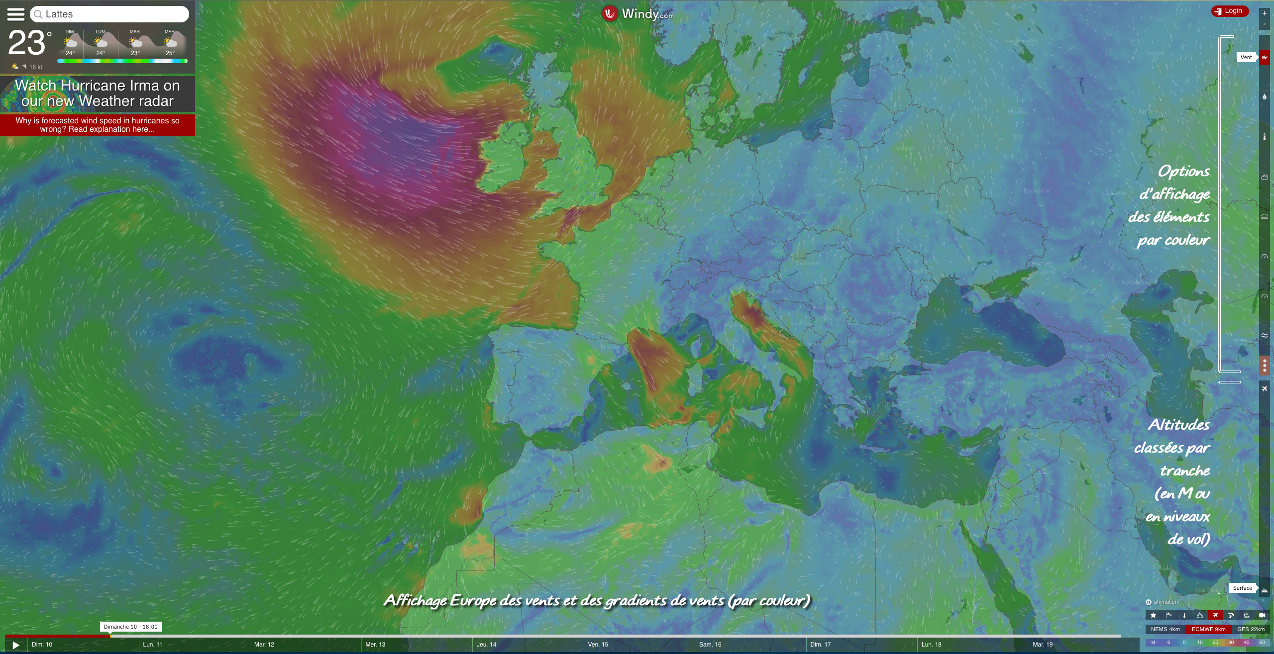 Jouez les prévisionnistes météo avec WindyTV